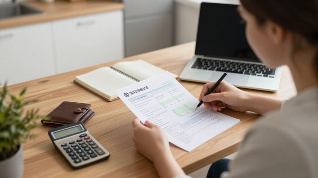 Erstes Gehalt und Monatsbudget am Küchentisch