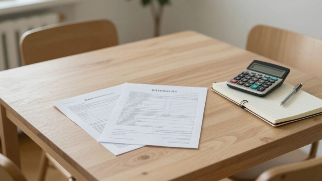 Wohnkosten und Familienbudget am Küchentisch